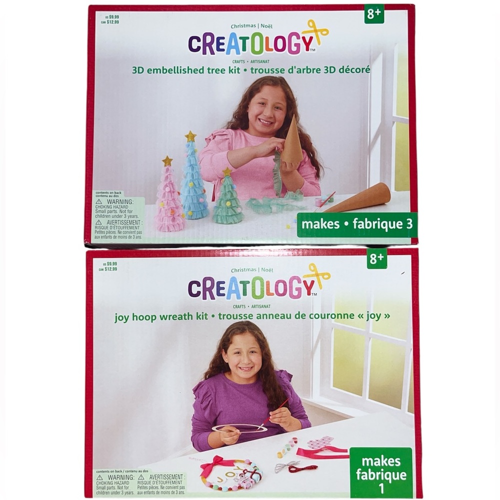 Creatology 3D Embellished Tree Kit & Joy Hoop Wreath Kits